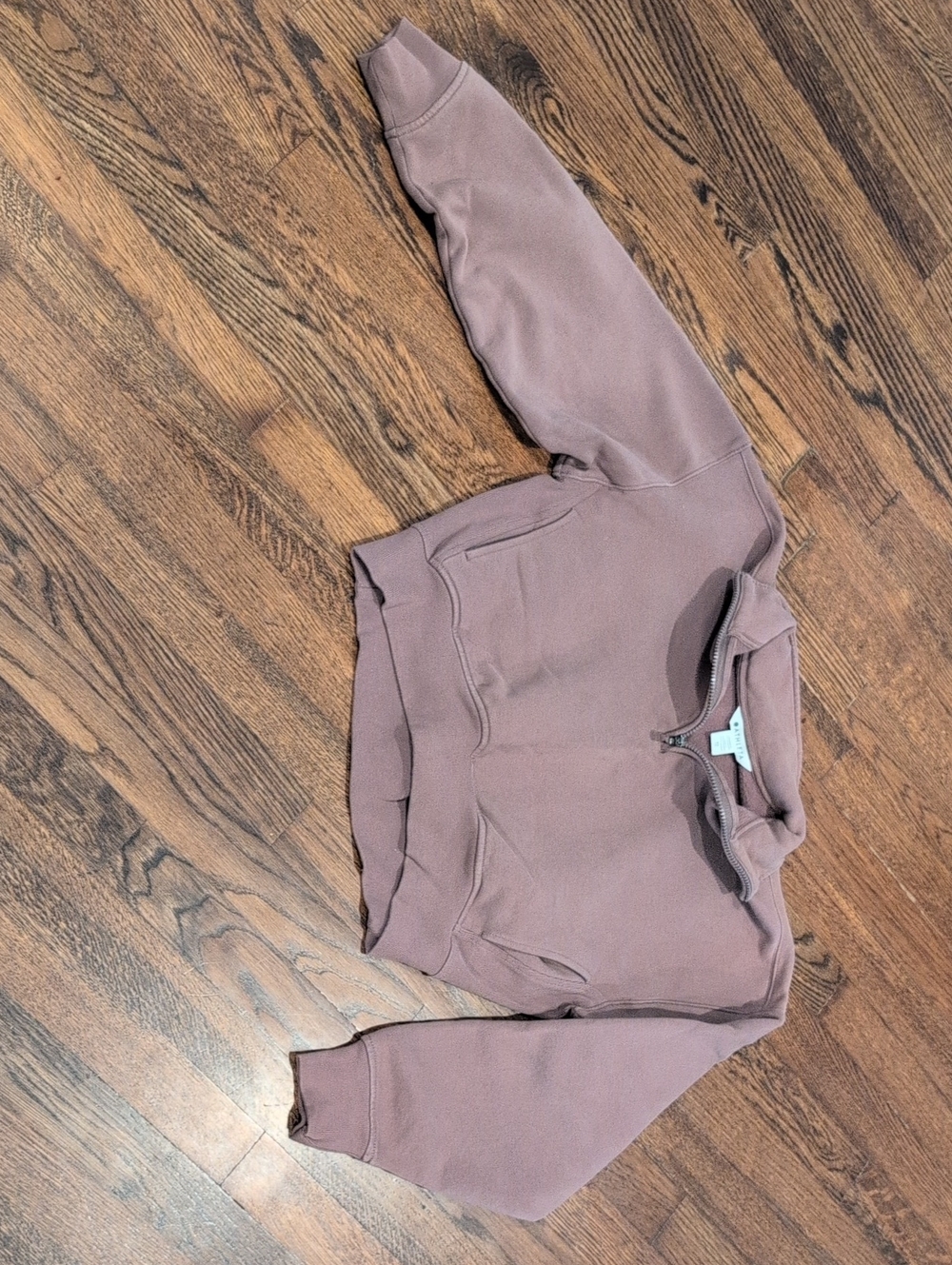 Athleta Mauve Half-Zip Sweatshirt